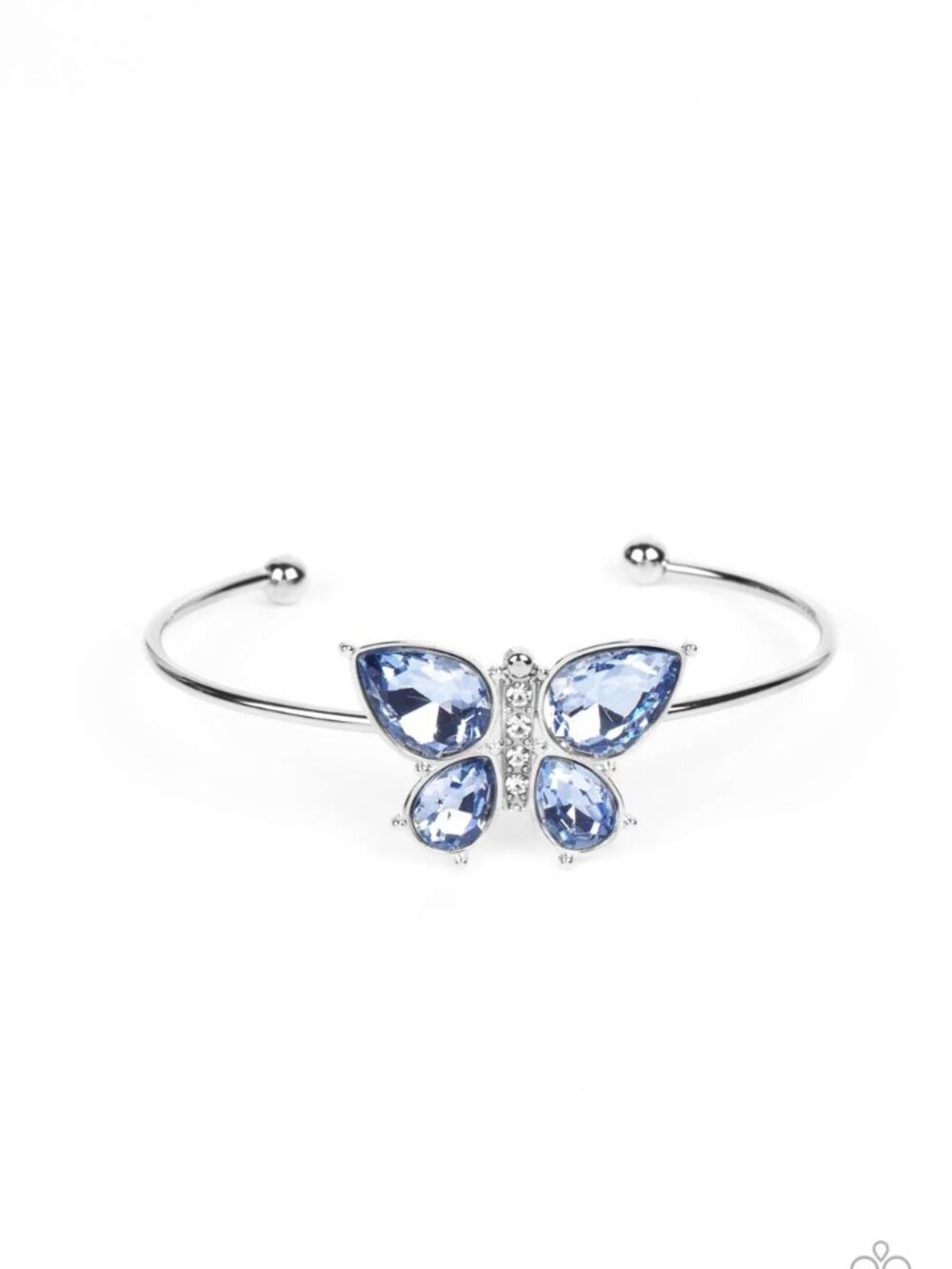 Paparazzi Jewelry Accessories - Butterfly Beatitude - Blue Bracelet - Vintage - Picture 4 of 4